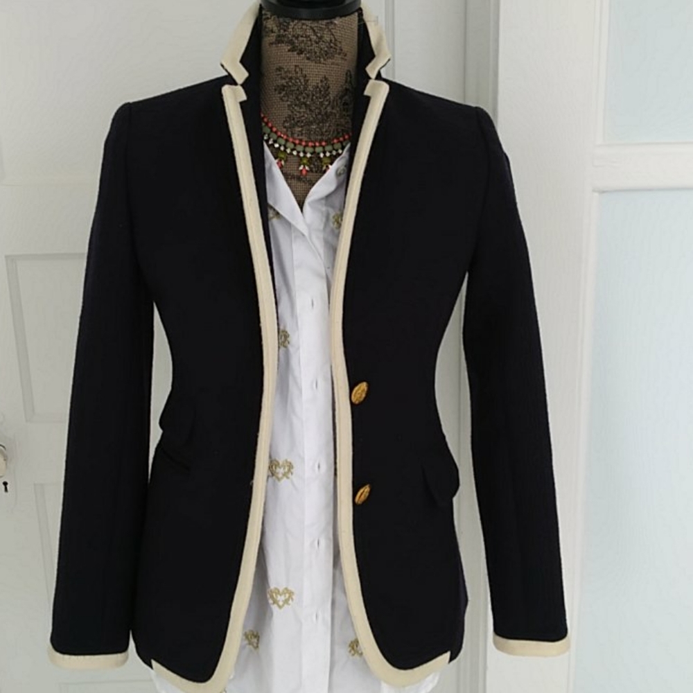 J.crew Hacking 100% wool Blazer